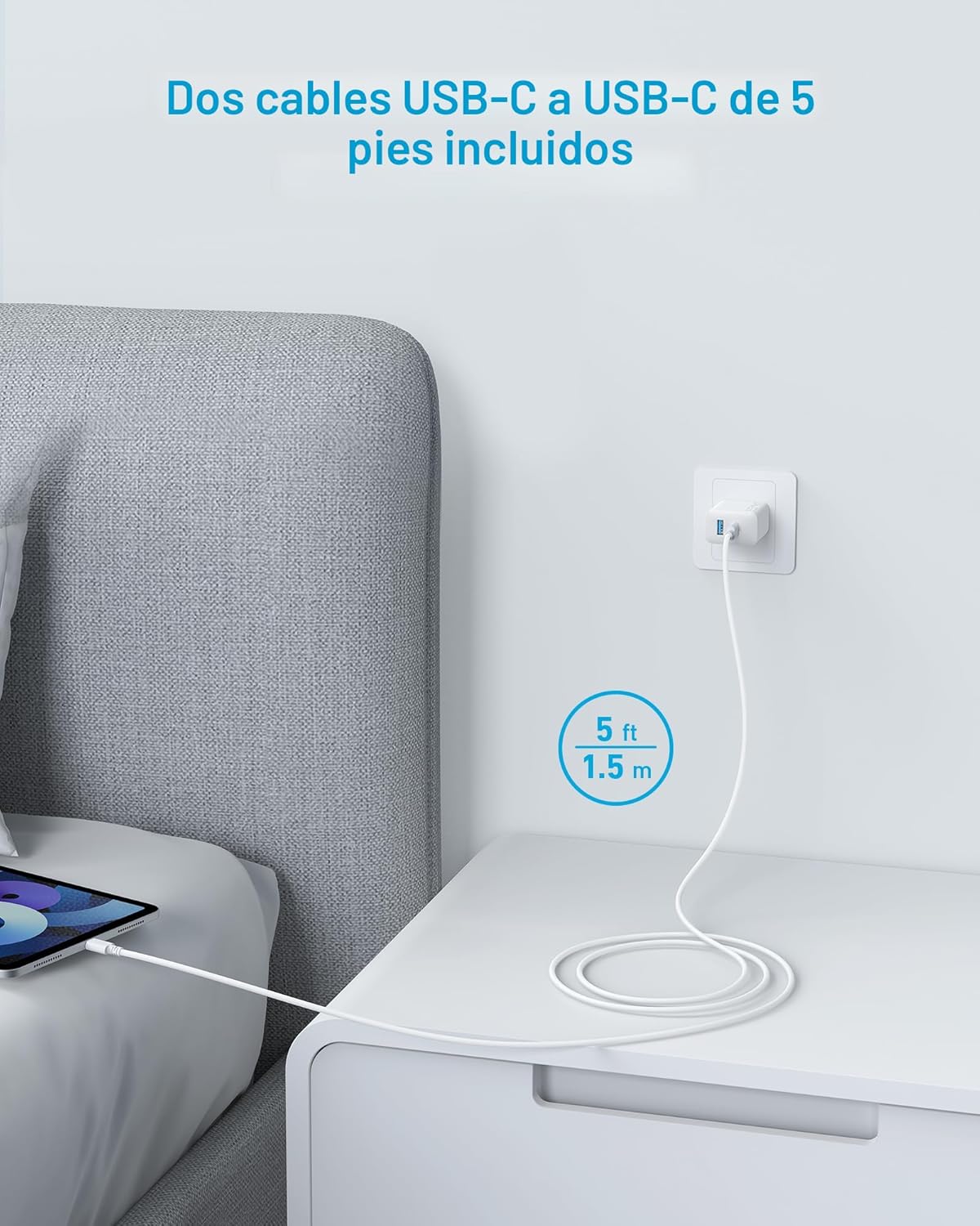Anker Cargador para iPhone 17\/16, paquete de 2 bloques de cargador...