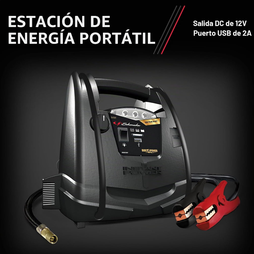 Schumacher Electric Arrancador de batería de auto de 800A y estació...