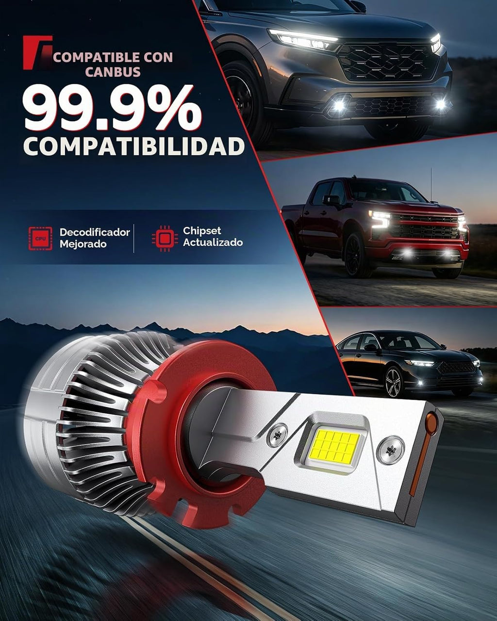 Torchbeam Bombillas HID D4S, 60000LM de brillo 6000K blanco frío, p...