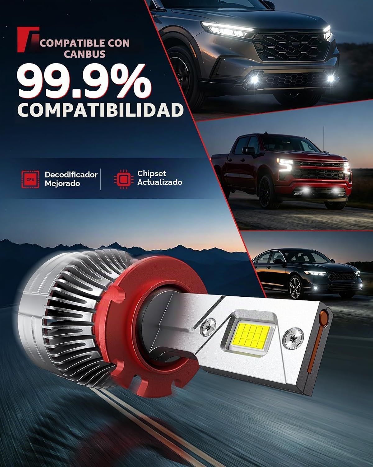 Torchbeam Bombillas HID D4S, 60000LM de brillo 6000K blanco frío, p...