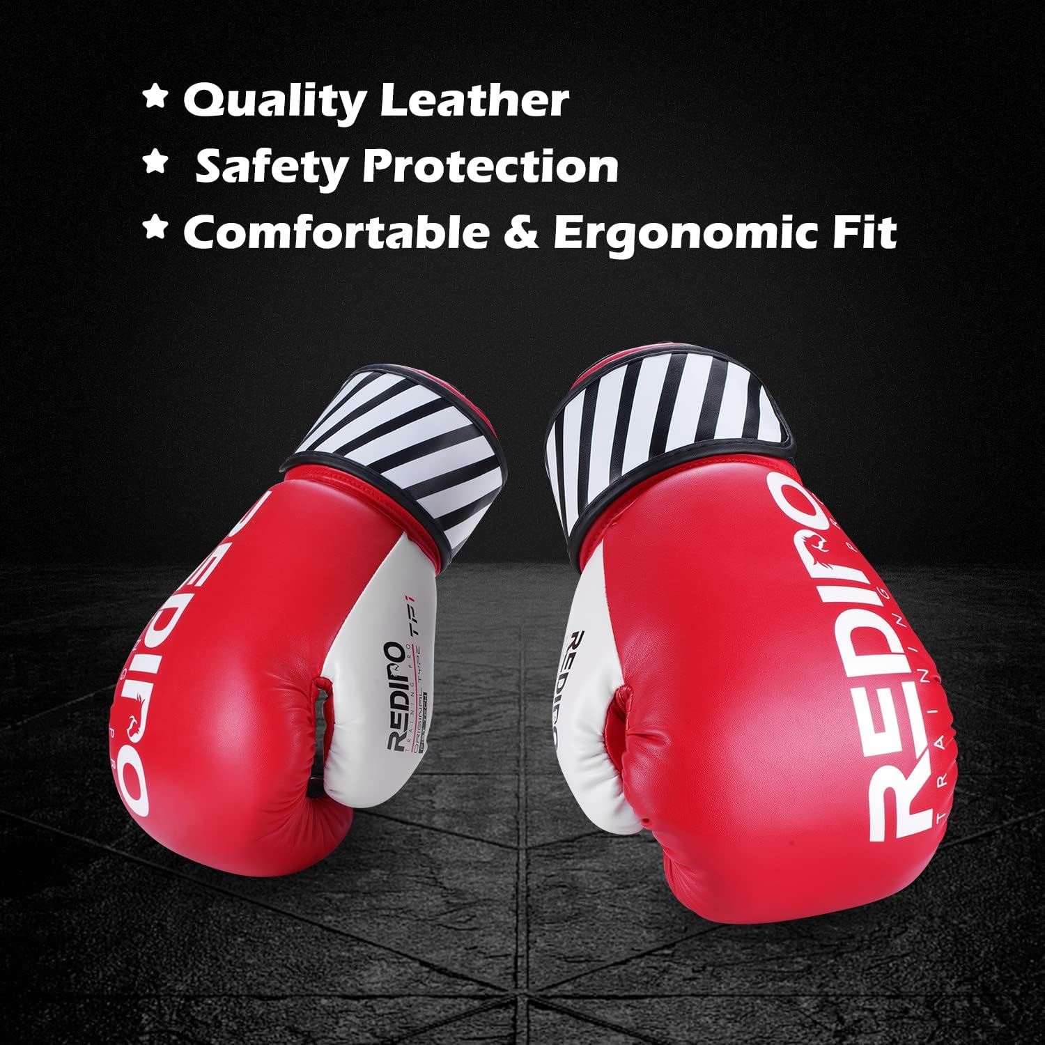 Redipo Guantes de boxeo para hombres y mujeres, guantes de entrenam...