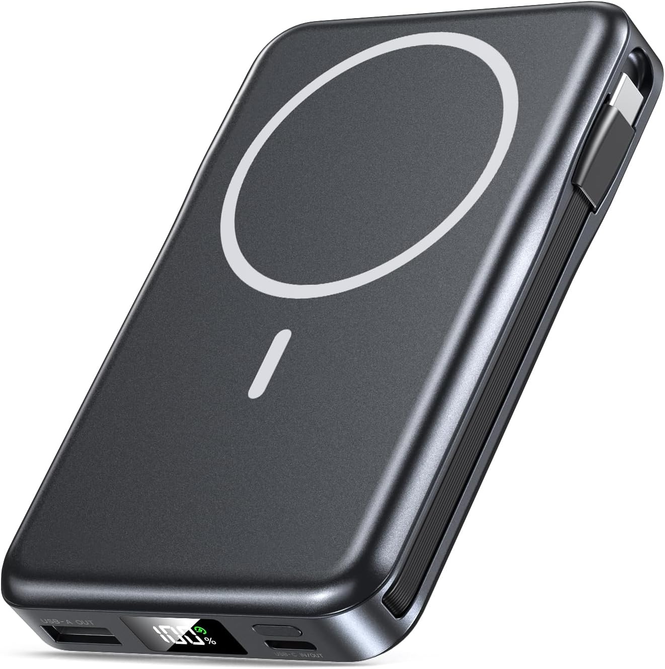 Cargador portátil magnético, banco de energía de 10000 mAh, cargado...