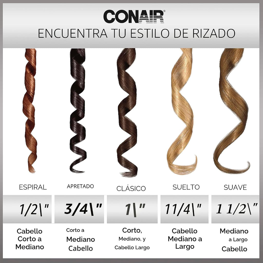 INFINITIPRO BY CONAIR Rizador de titanio de oro rosa de 1 1\/4 pulg...