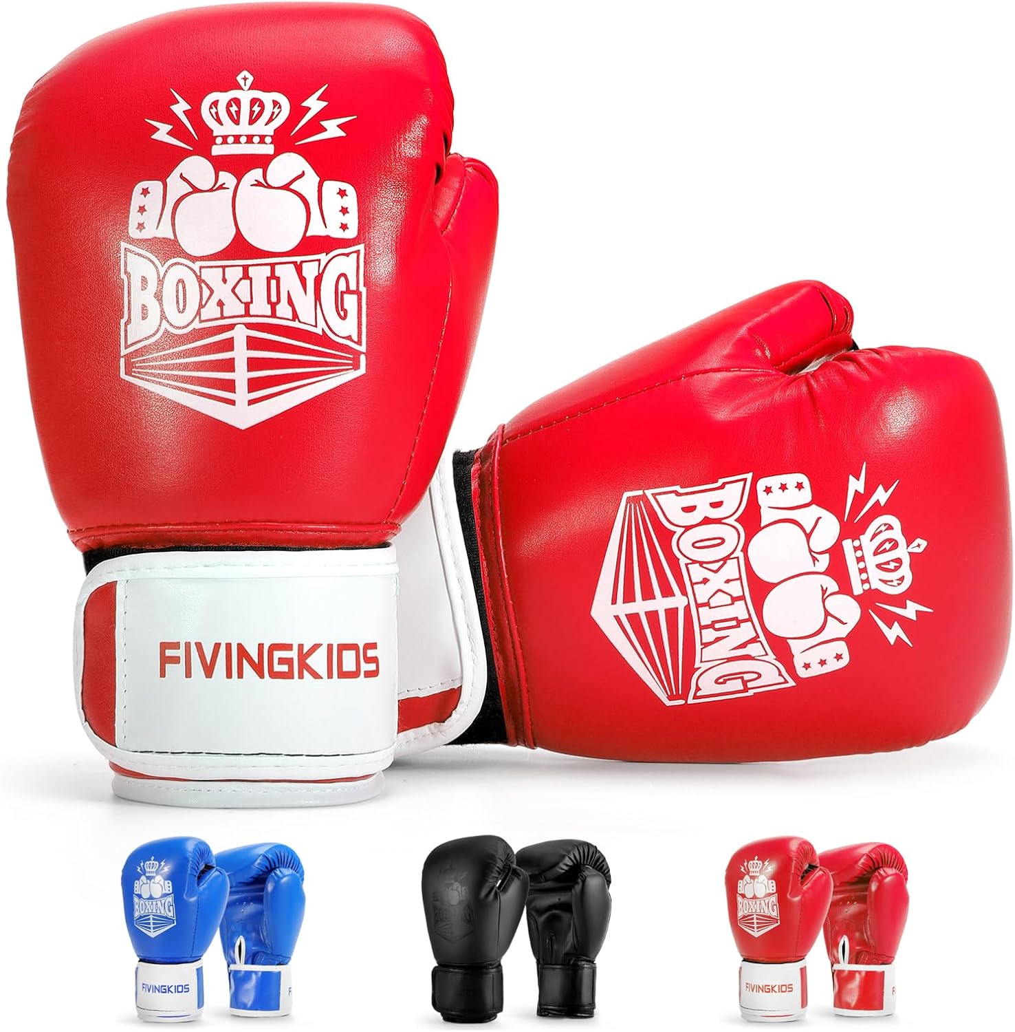 Guantes de boxeo para niños y niñas, guantes de entrenamiento de bo...