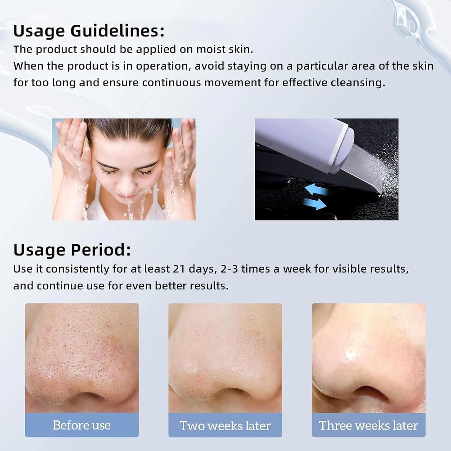 GUGUG - Espátula para la piel, espátula facial, limpiador de poros,...