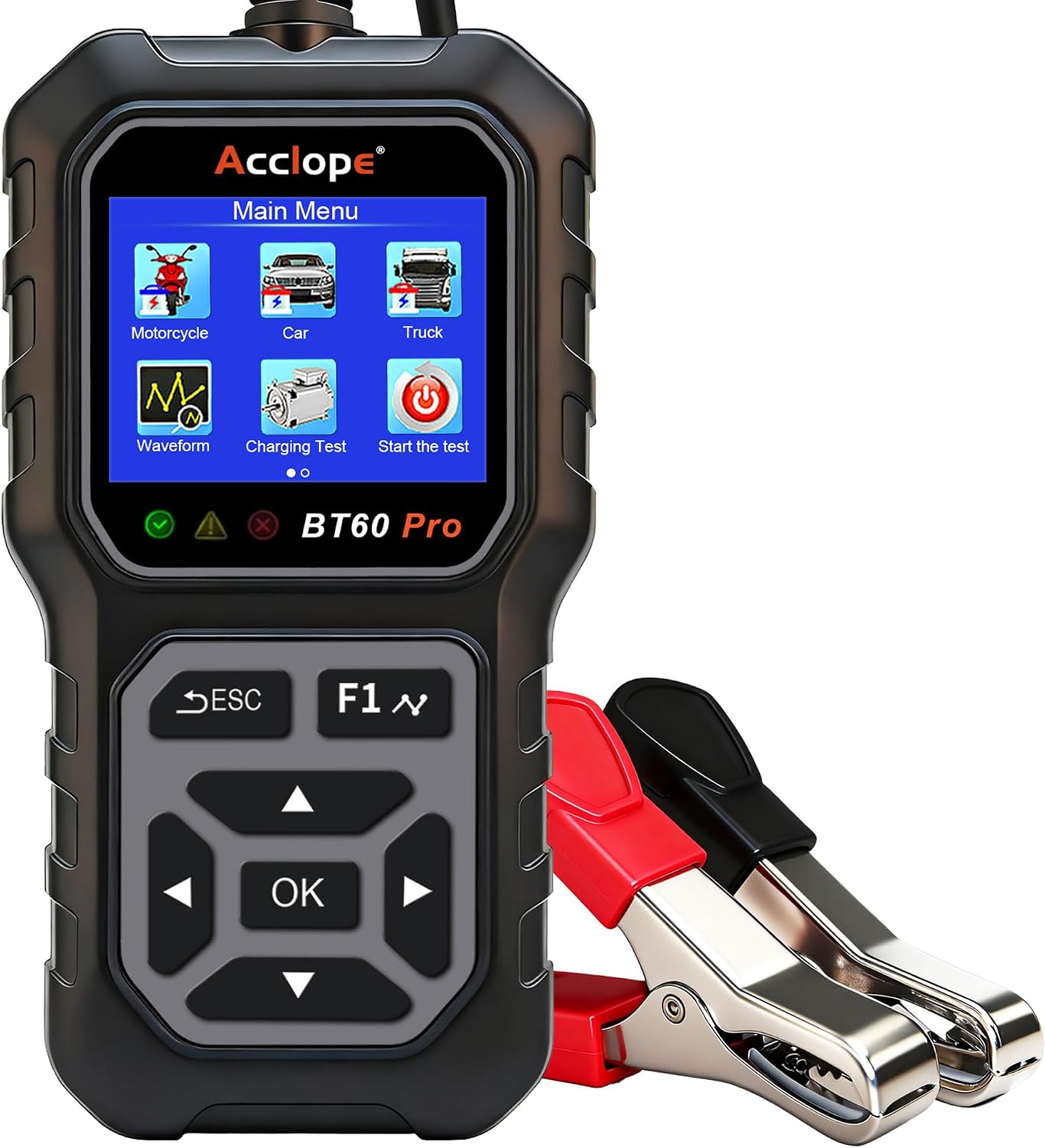 Acclope BT60 Pro Probador de Batería de Coche, Analizador Digital c...