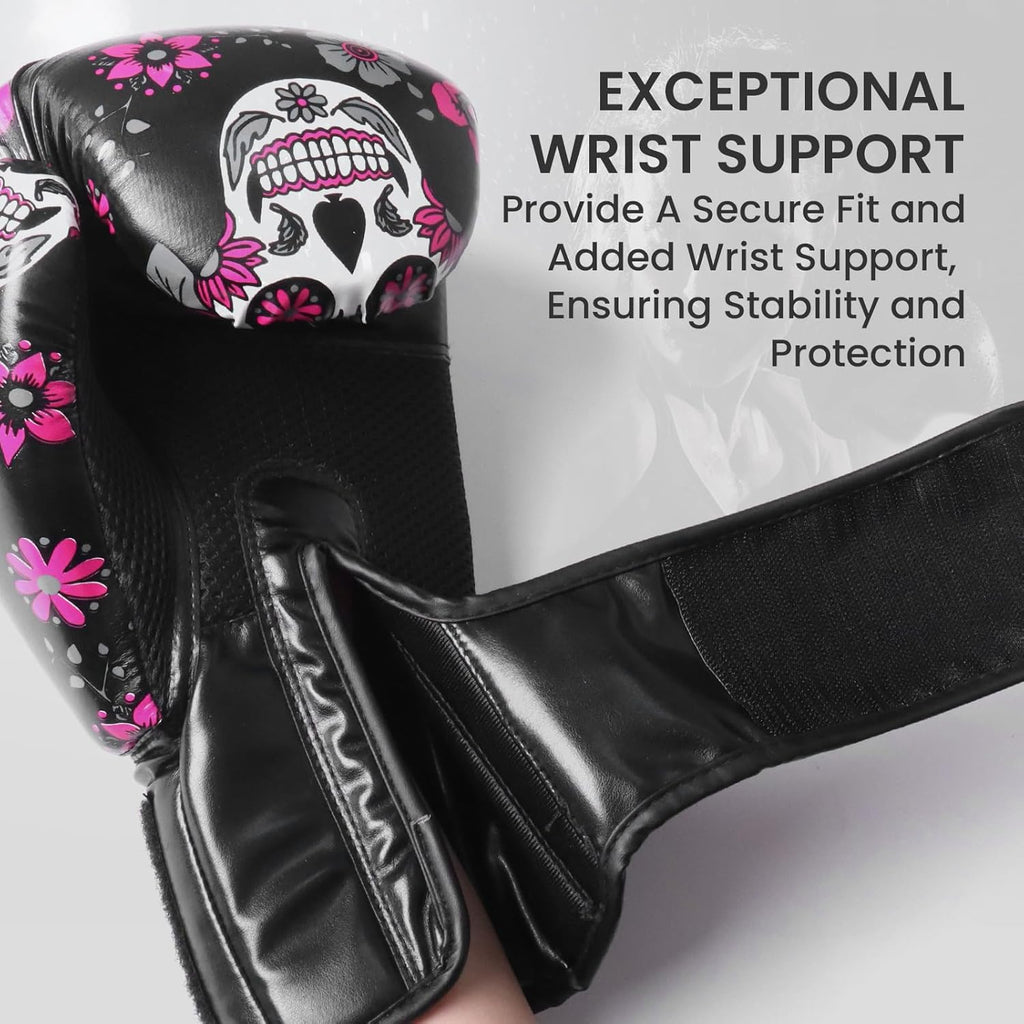 FINGER TEN Guantes de boxeo para mujeres, para entrenamiento de box...