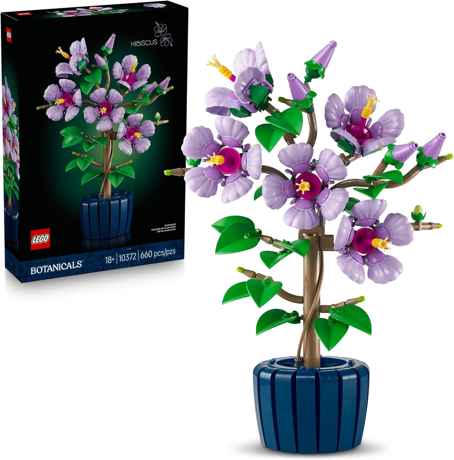 LEGO Botanicals - Juego de construcción de flores de hibisco - Bloq...