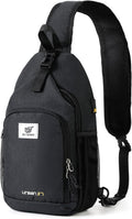 SKYSPER - Mochila cruzada con bloqueo RFID, mochila de bandolera, m...
