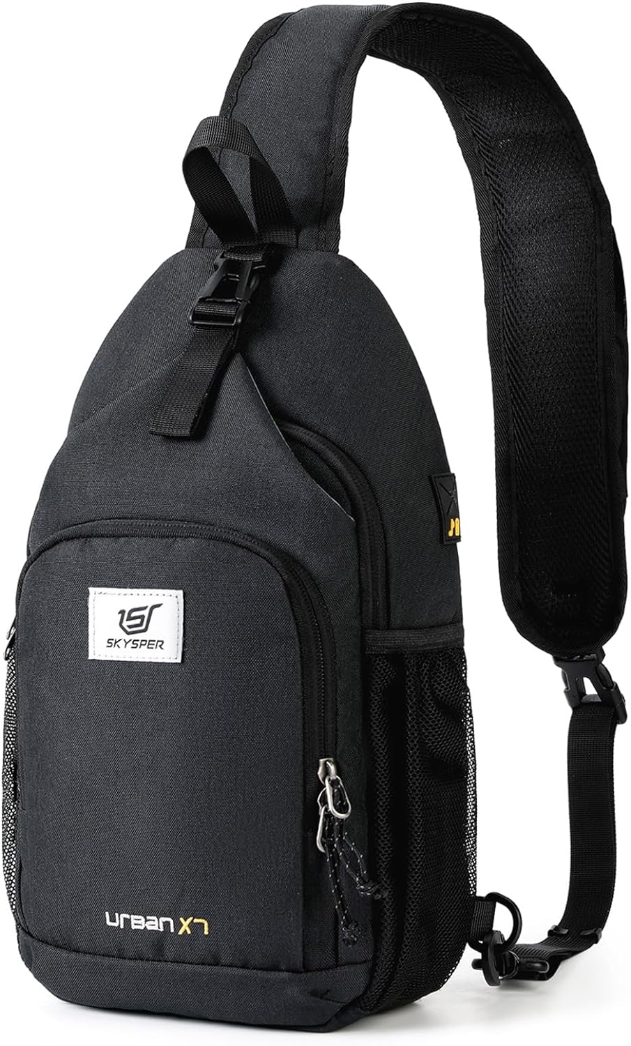SKYSPER - Mochila cruzada con bloqueo RFID, mochila de bandolera, m...