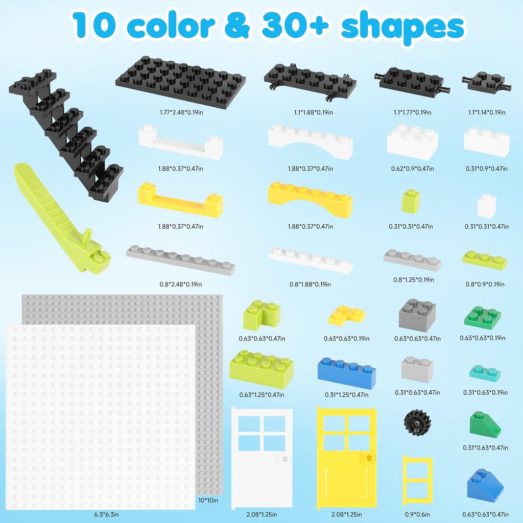 ekuzi Juego de bloques de construcción creativos compatibles con la...