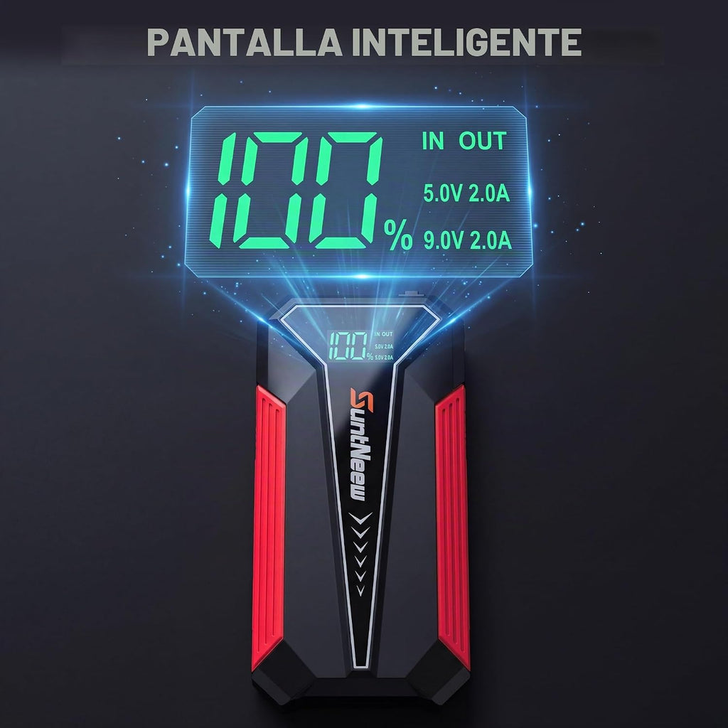 Jump Starter Power Bank de 8000 mAh (hasta 6.5 L de gasolina\/5.0 L...