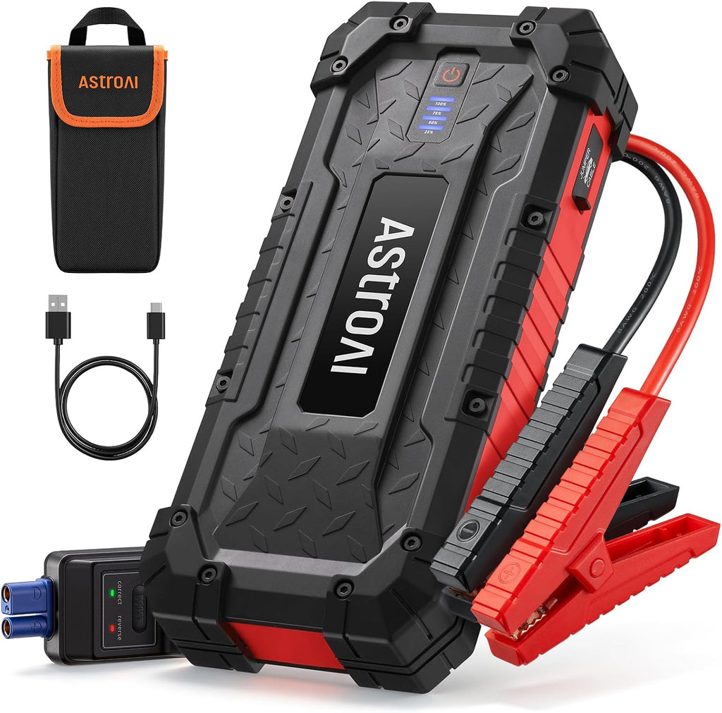 AstroAI S8 Ultra - Arrancador de litio de 12 V 4000 A hasta todos l...