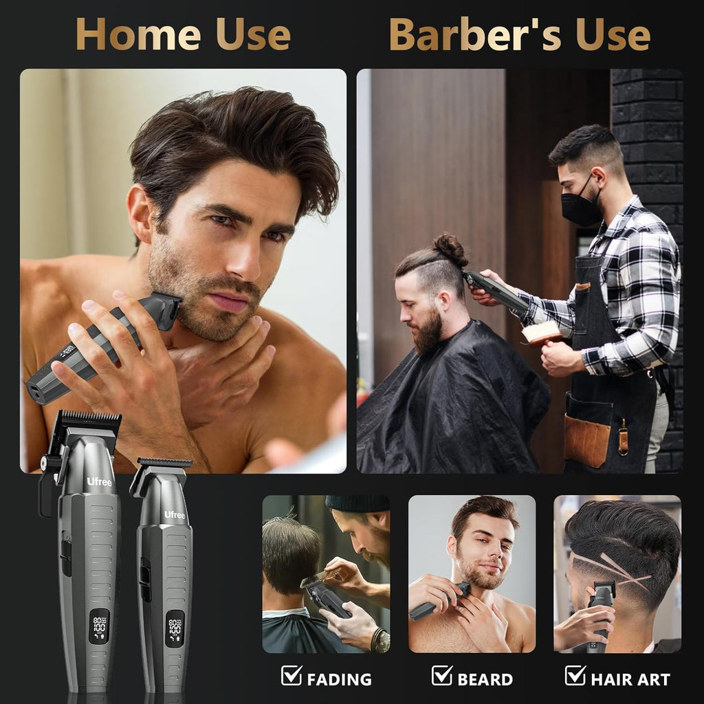 Ufree - Cortapelo profesional para hombres con bolsa, juego de cort...
