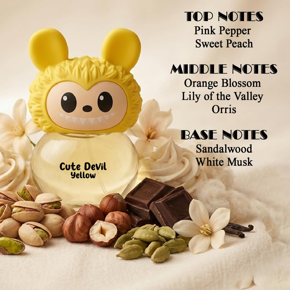 AHUJA Cute Devil Yellow Perfume 3.4 fl oz \u2013 Sweet Peach &amp;...