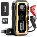 Arrancador de coche con cargador rápido de 65 W, batería de 24000 m...