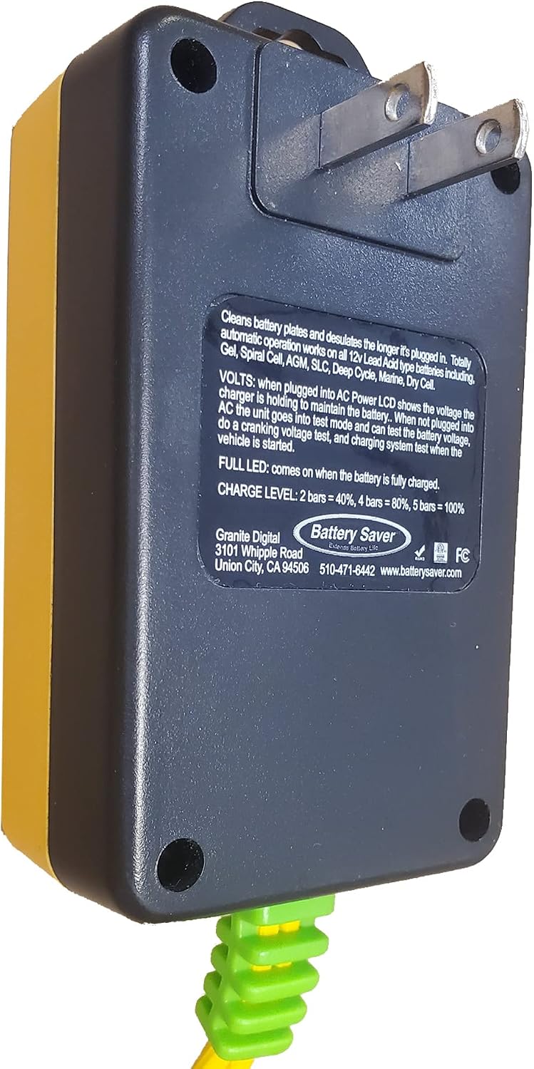 Battery Saver Mantenedor y probador de pulsos de 6V\/12V de 10 vati...