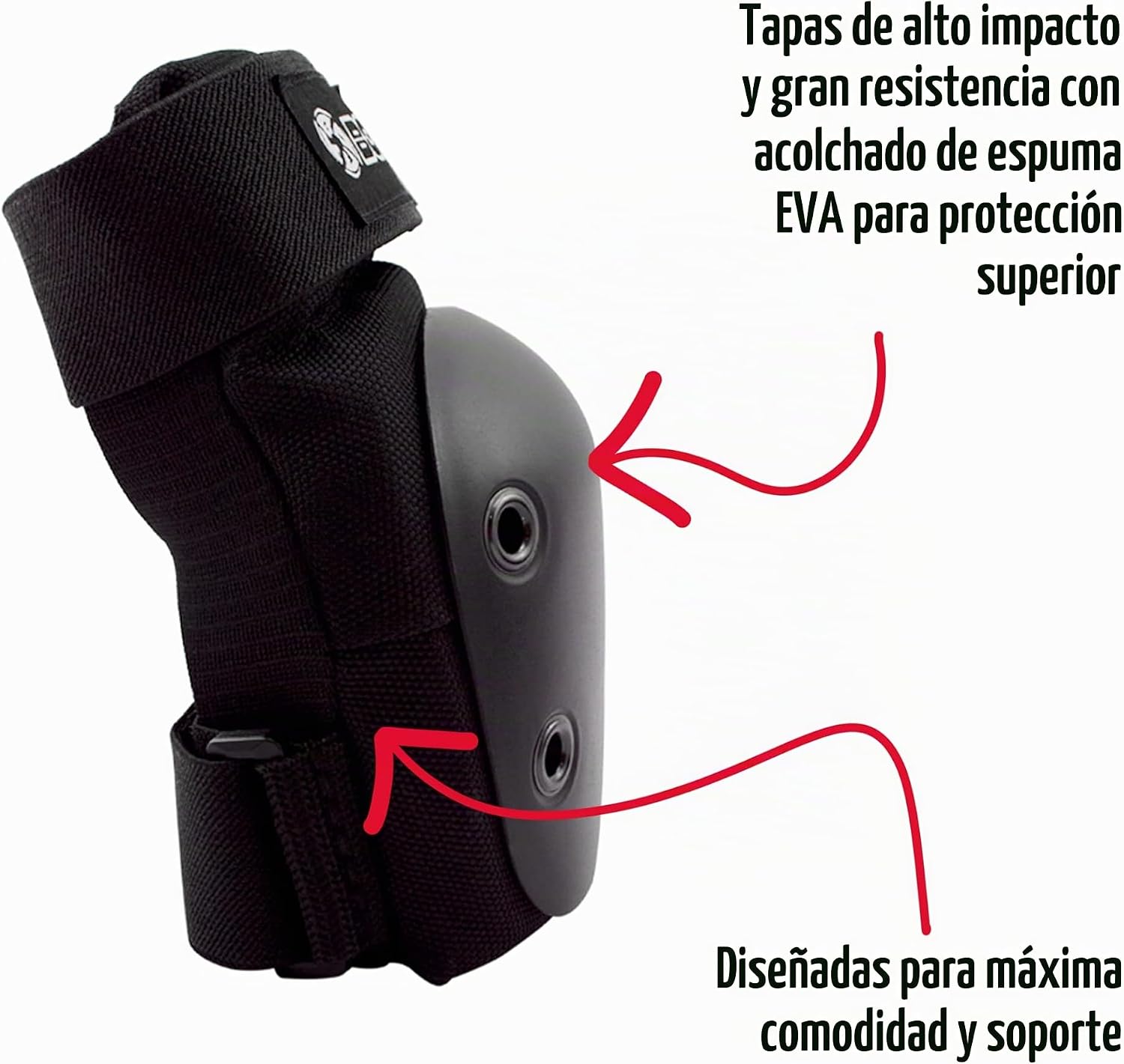 Bont Juego de protección triple con rodilleras, coderas y muñequera...