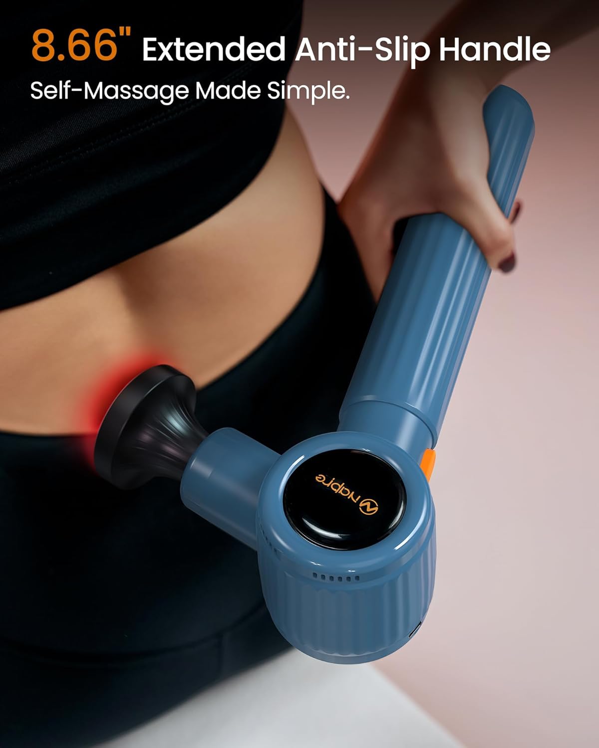 NAPRE Pistola de masaje con calor, pistola de masaje de tejido prof...