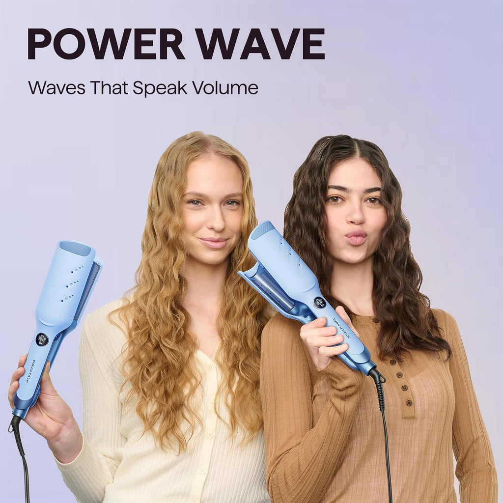 Wavytalk Power Wave rizador de cabello iónico para menos daño por c...