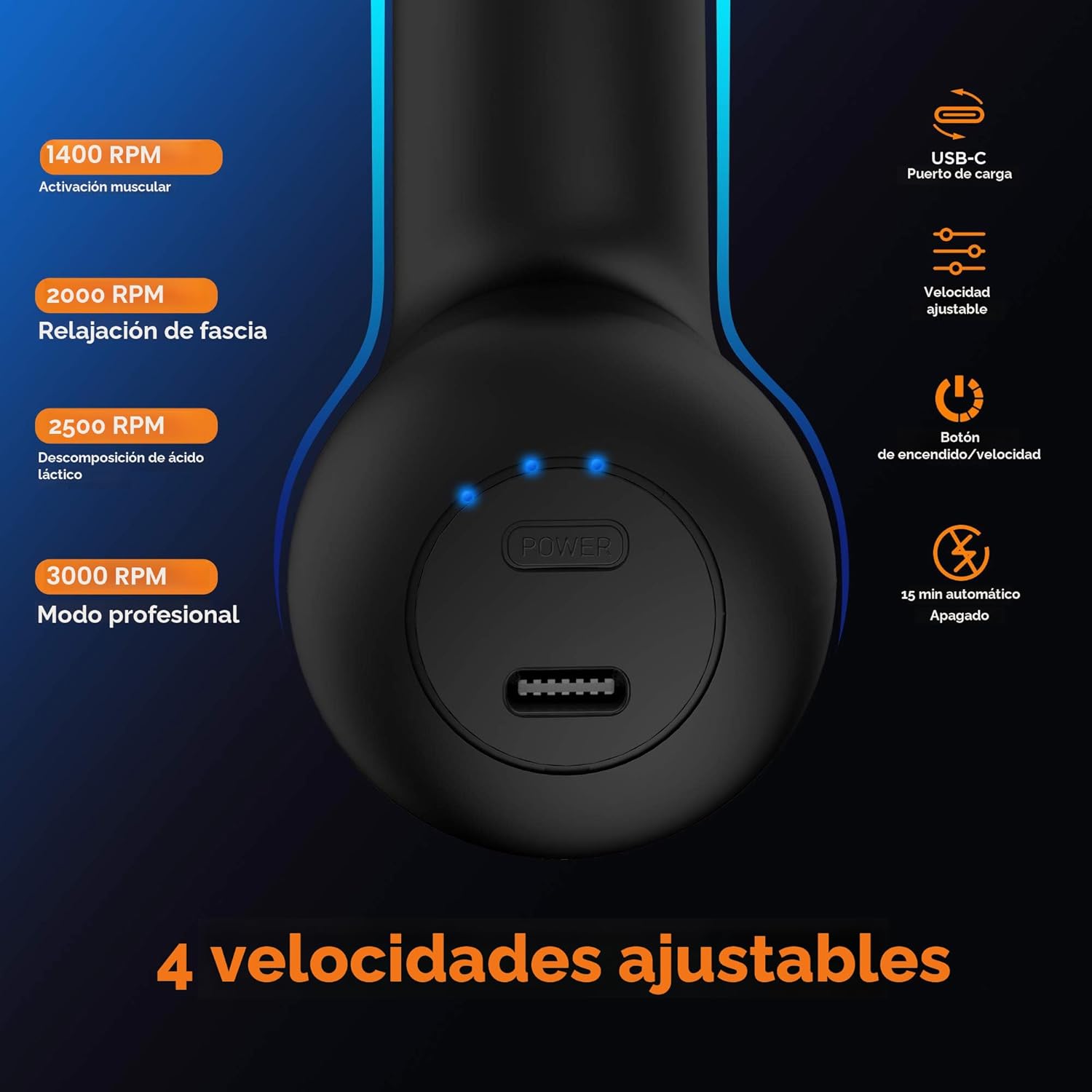 NEPQ Mini Pistola de Masaje, Potente Pistola de Percusión de Tejido...