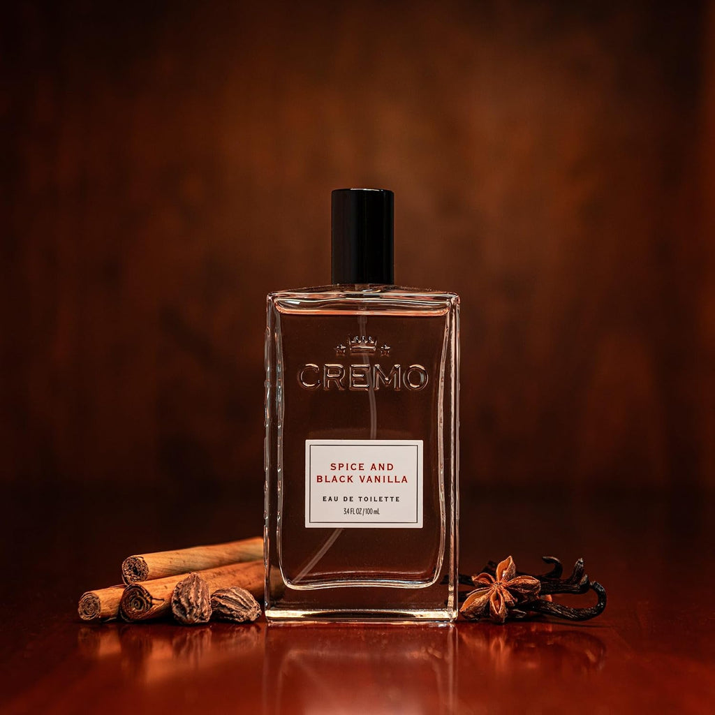 Cremo Colonia para Hombre - Spray de Colonia de Especias y Vainilla...