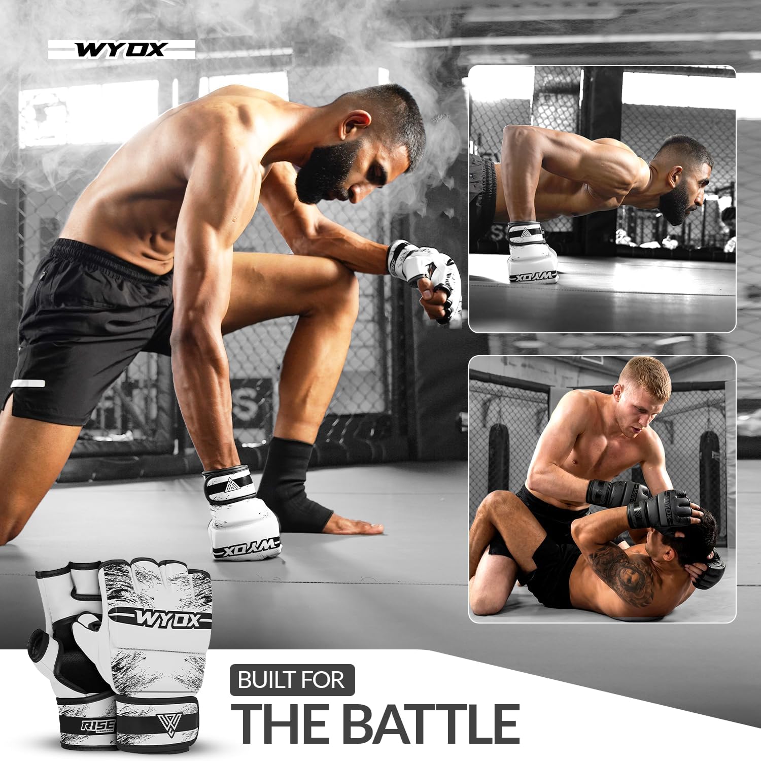 WYOX Guantes MMA para hombres y mujeres \u2013 Guantes de boxeo de...