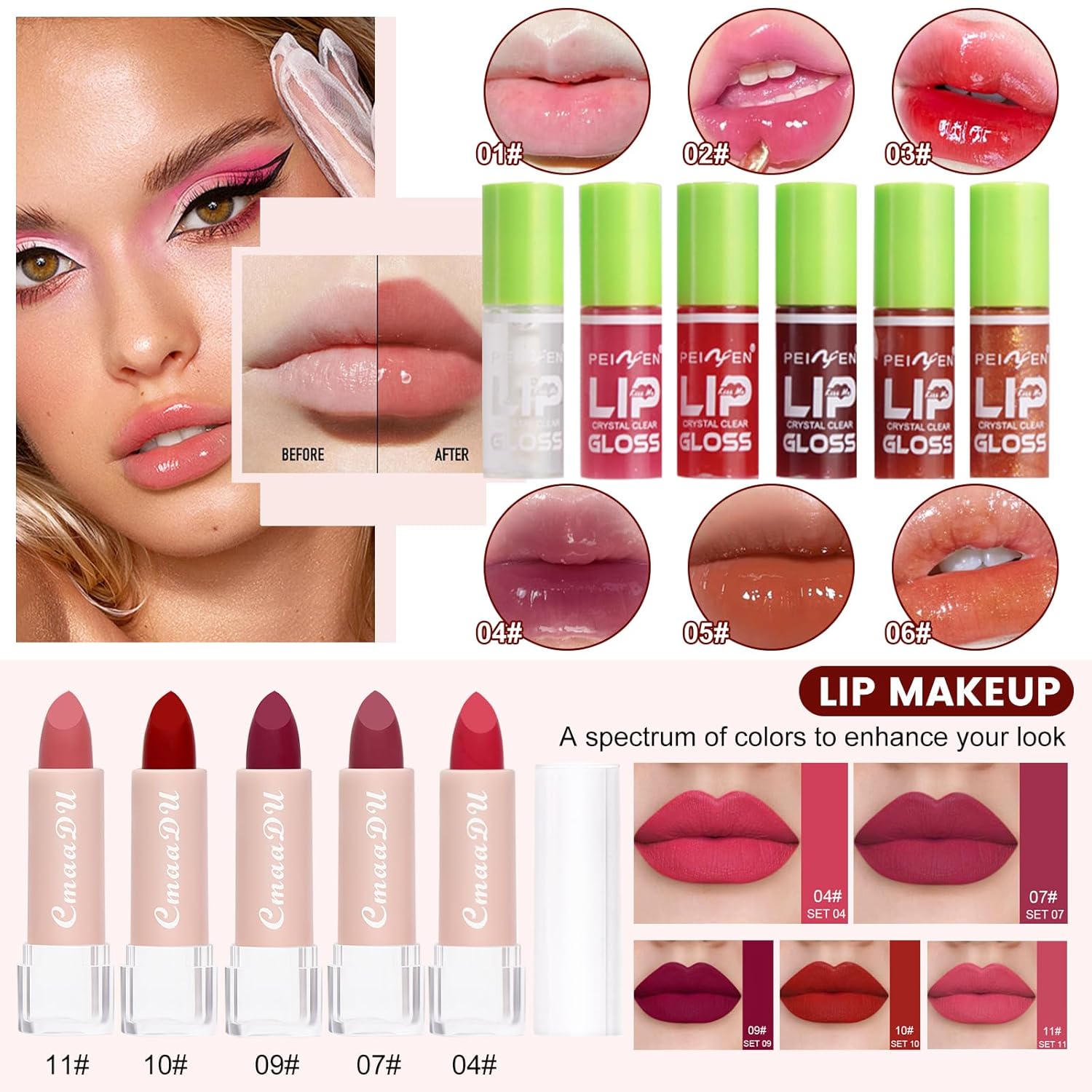 Kit de maquillaje todo en uno para mujer, kit completo, juego de re...