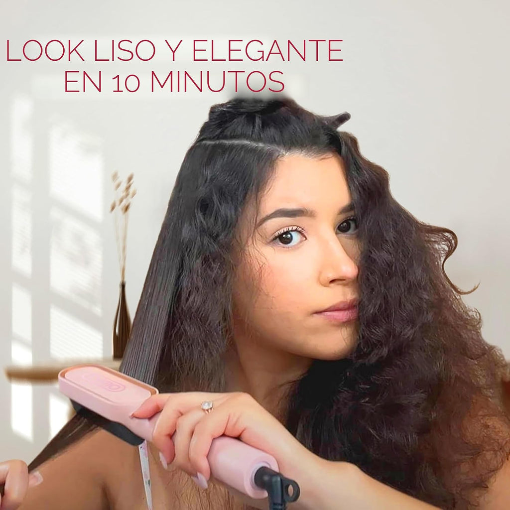 Cepillo alisador de pelo, TYMO - Peine alisador de pelo con forma d...