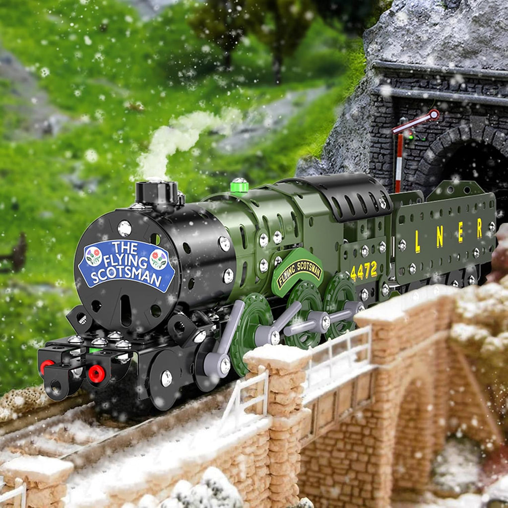 Lucky Doug STEM Building Projects - Juego de tren modelo de juguete...