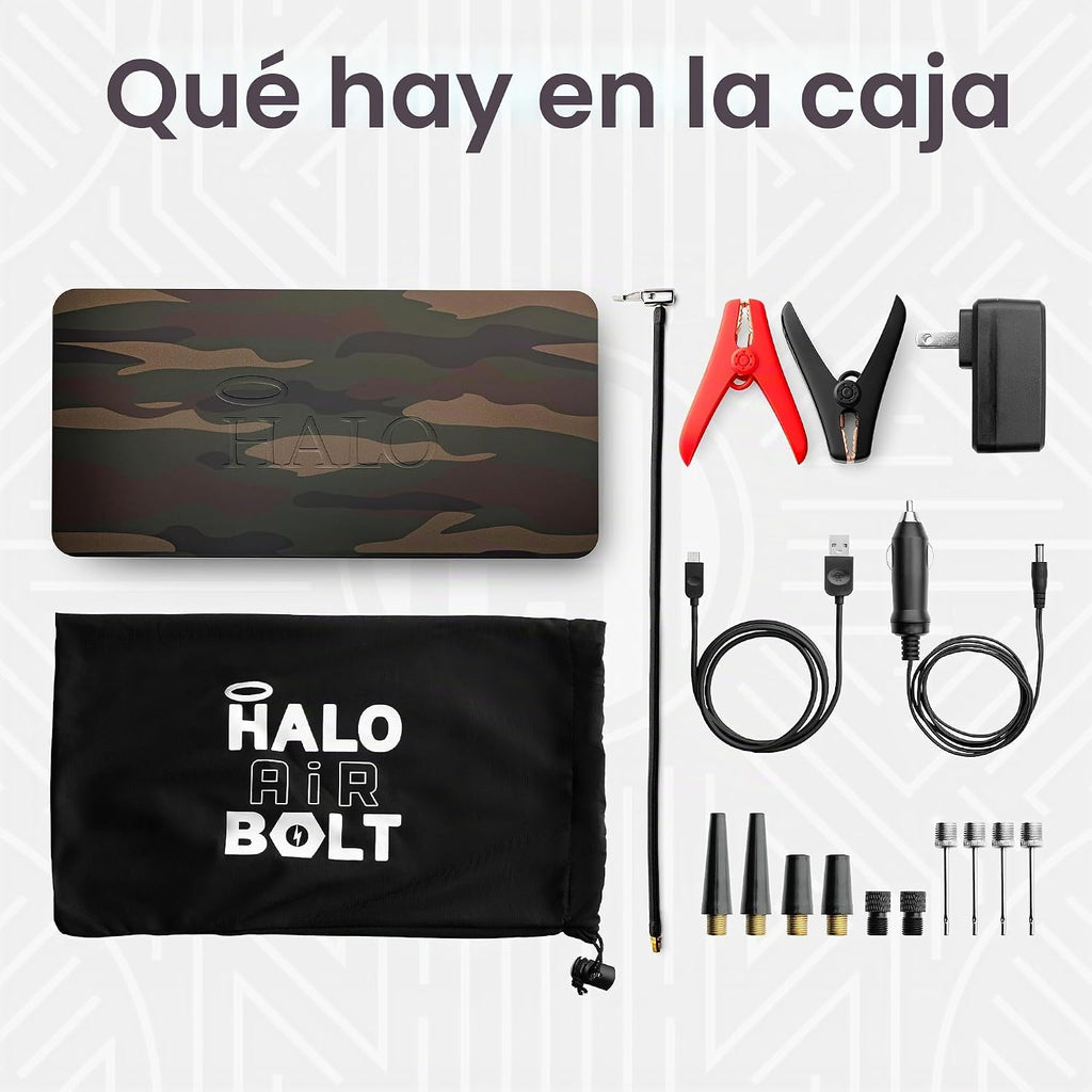 HALO Bolt Air 58830 Cargador de batería portátil para automóvil | C...