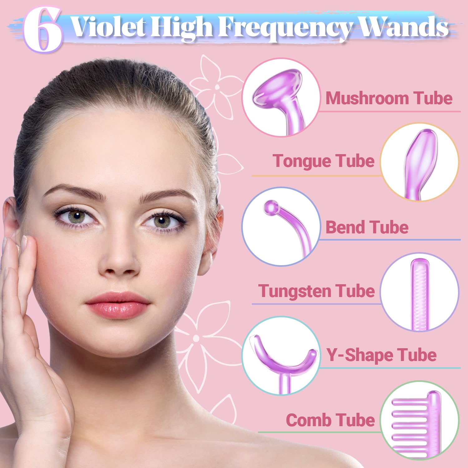 TUMAKOU - Máquina facial de alta frecuencia, portátil de mano de al...