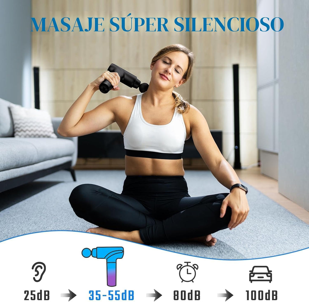 cotsoco Pistola de masaje de tejido profundo, pistola de masaje mus...