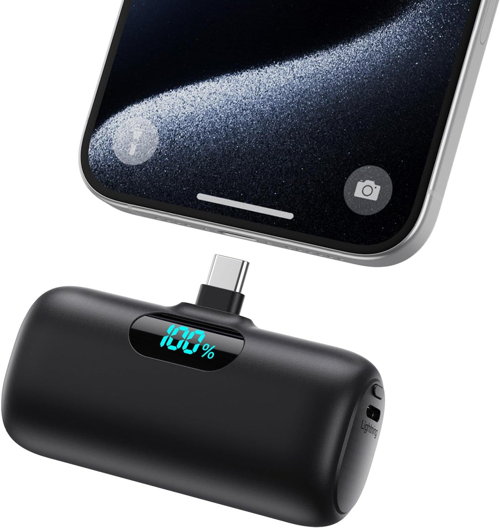 Mini Cargador Portátil USB C Power Bank, Paquete de Batería Mejorad...