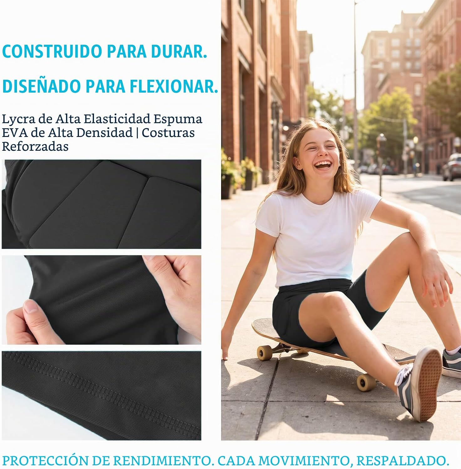 HIPS - Pantalones cortos acolchados para niños, con almohadillas pr...