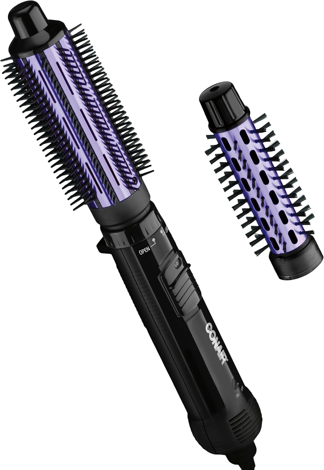 Conair Combo de rizador de aire caliente 2 en 1, incluye cepillo de...