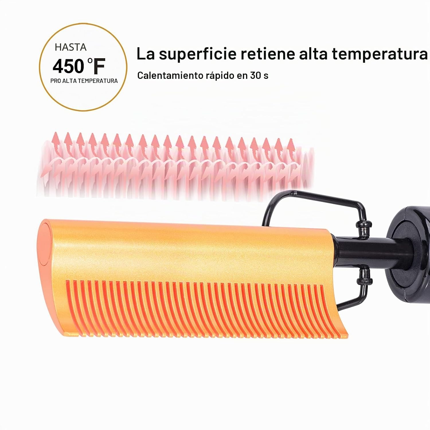 DAN Technology Plancha Alisadora de Cerámica Curva y Peine de Presi...