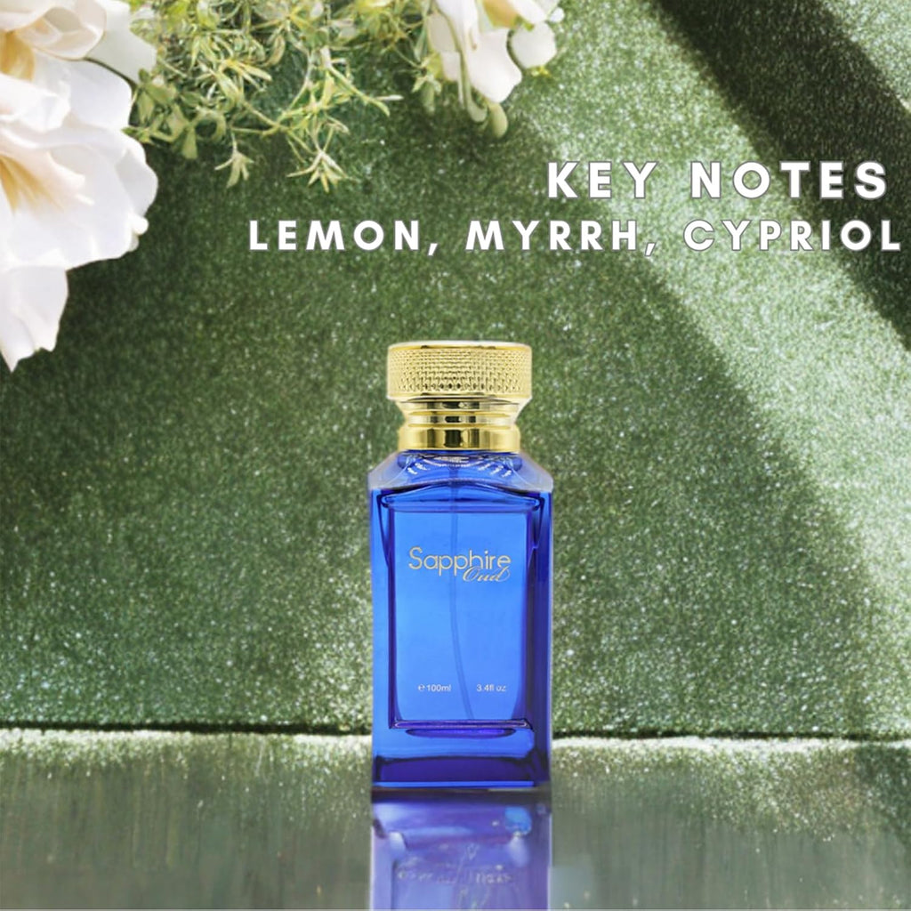 Fine Perfumery Sapphire Oud - Perfume de larga duración para mujer...