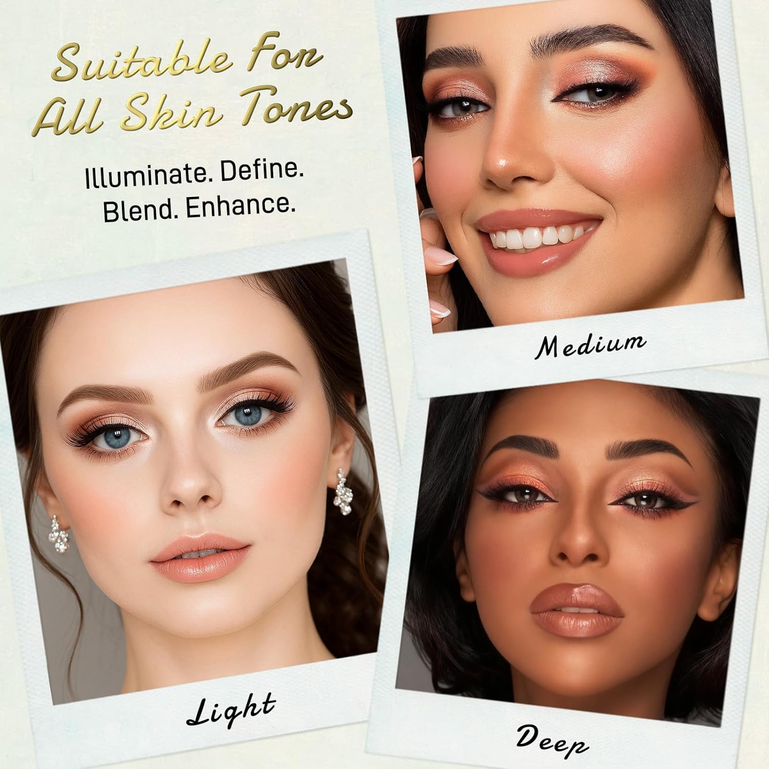 UCANBE Juego de paleta de maquillaje horneado de tamaño completo, i...