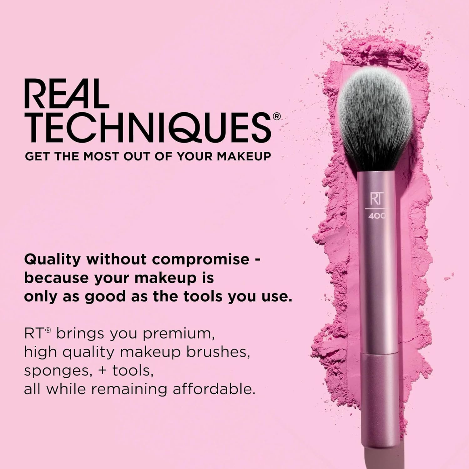 Real Techniques Juego de 9 brochas de maquillaje Au Naturale para s...