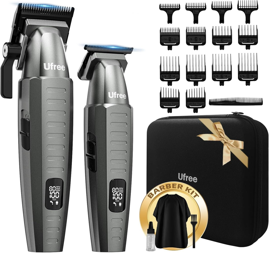 Ufree - Cortapelo profesional para hombres con bolsa, juego de cort...
