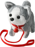 KSABVAIA Juguete de Peluche Husky Cachorro Perro Electrónico Intera...