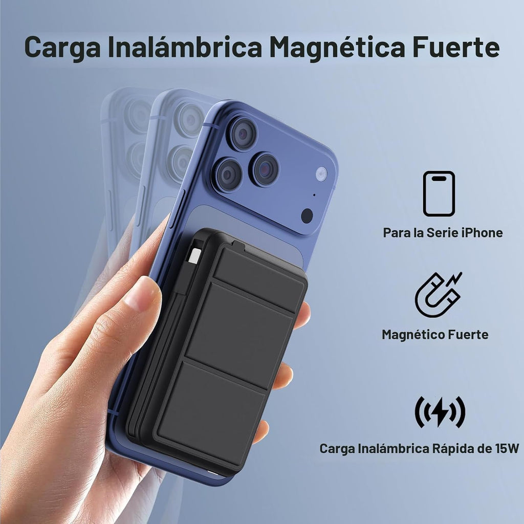 Azmuth Cargador portátil MagSafe, banco de energía magnético de 100...
