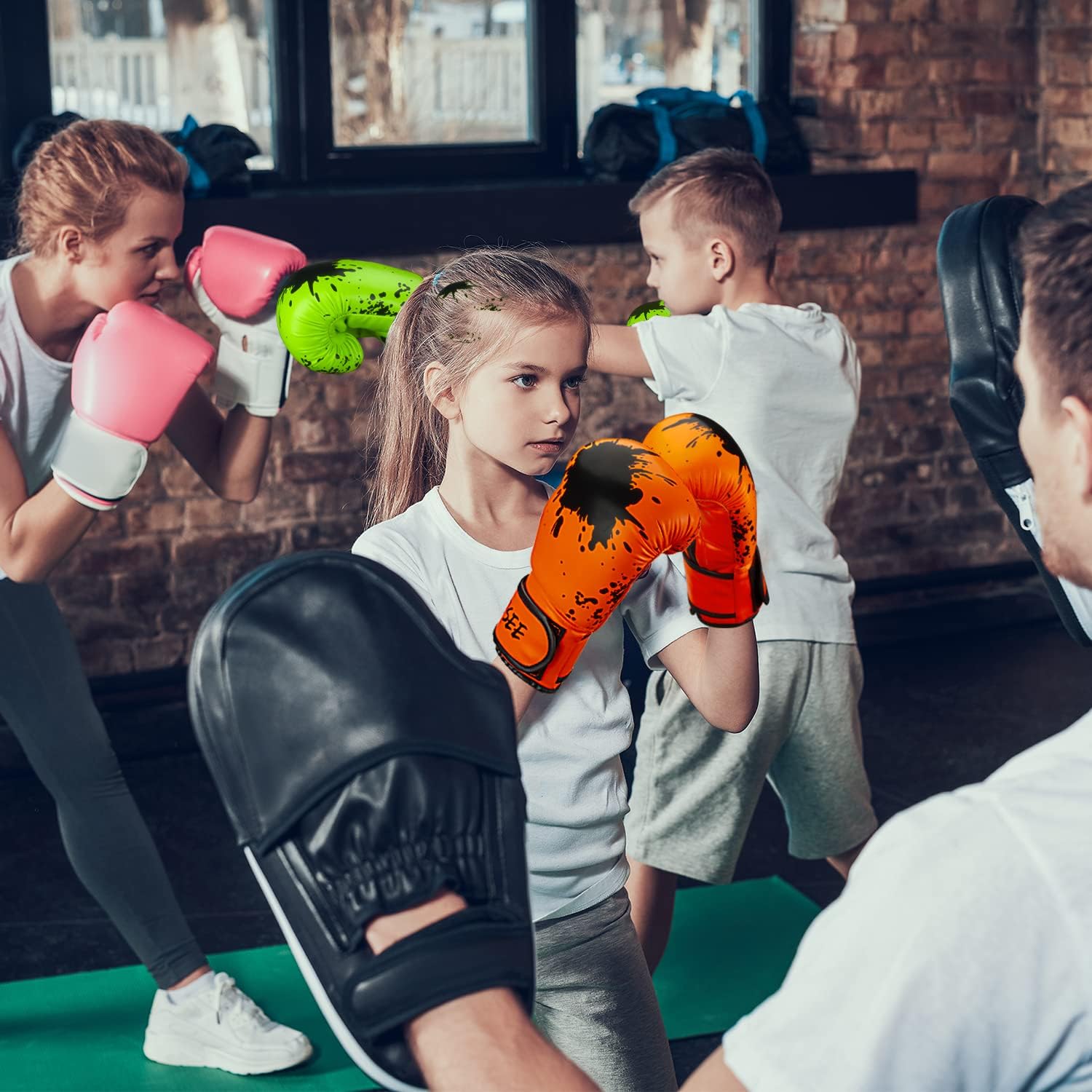 Guante de boxeo para niños, 6 onzas, 8 onzas, guantes de entrenamie...