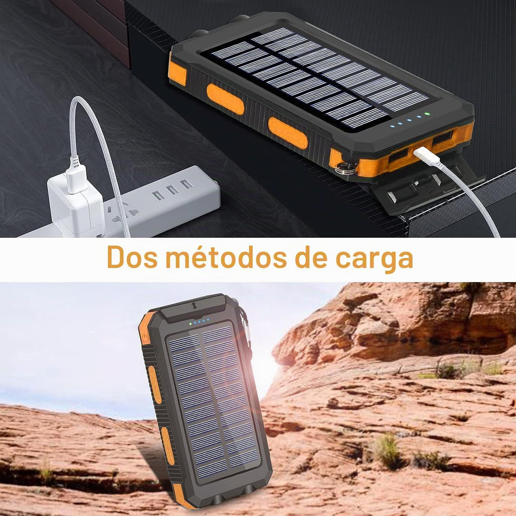Cargador solar, 38800mAh portátil tipo C banco de energía solar par...