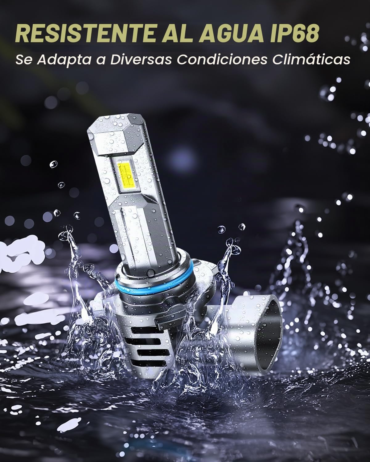 AUTOONE Bombilla 9005, 9 veces más brillante 36000LM 9005 HB3, inst...