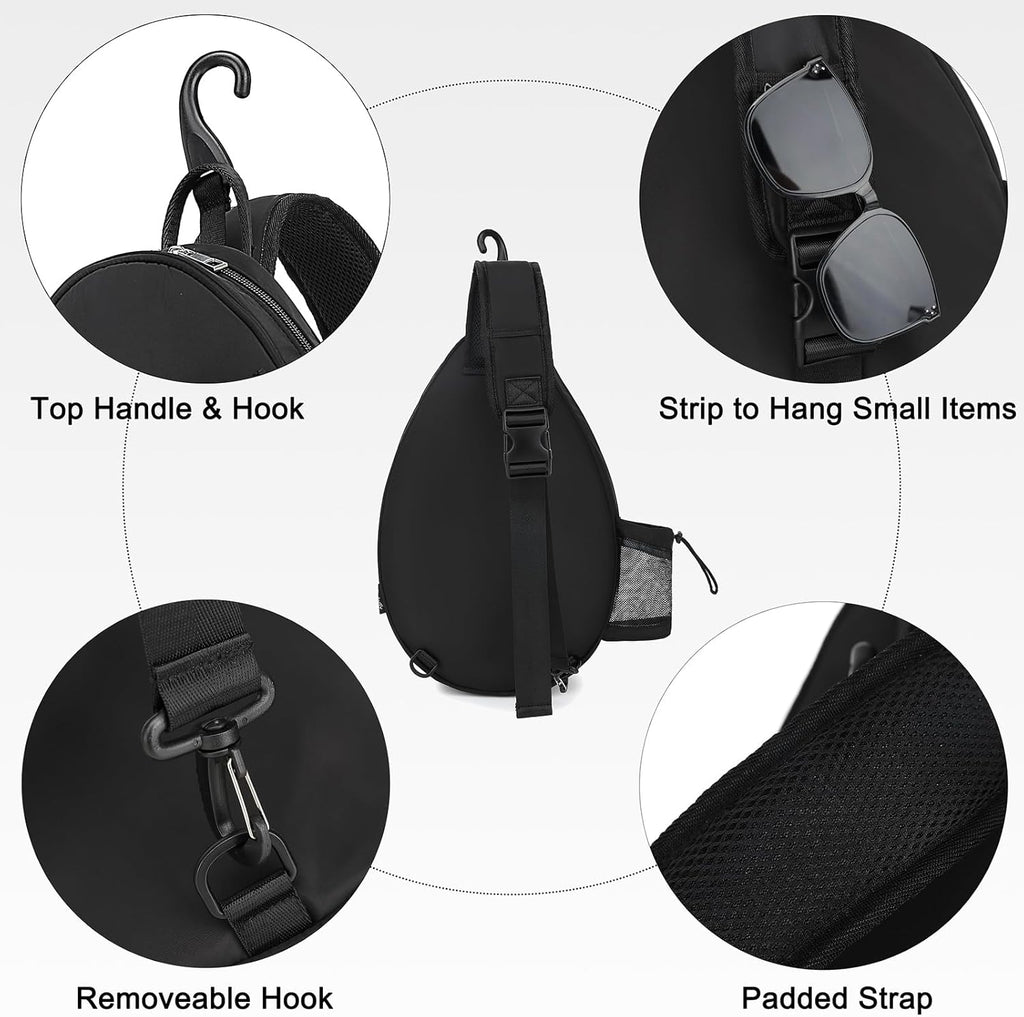 Rejolly Bolsa Bandolera de Raqueta de Tenis para Mujeres y Hombres...