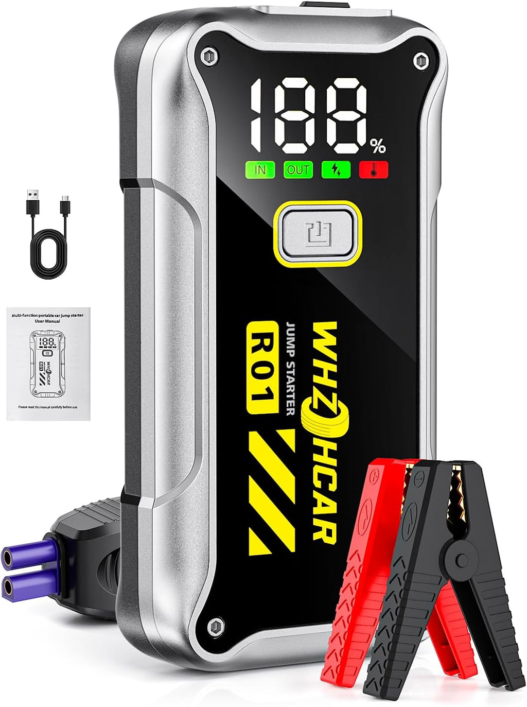 Arrancador de Coche, Arrancador de Batería de Coche de 12V 4000A (9...