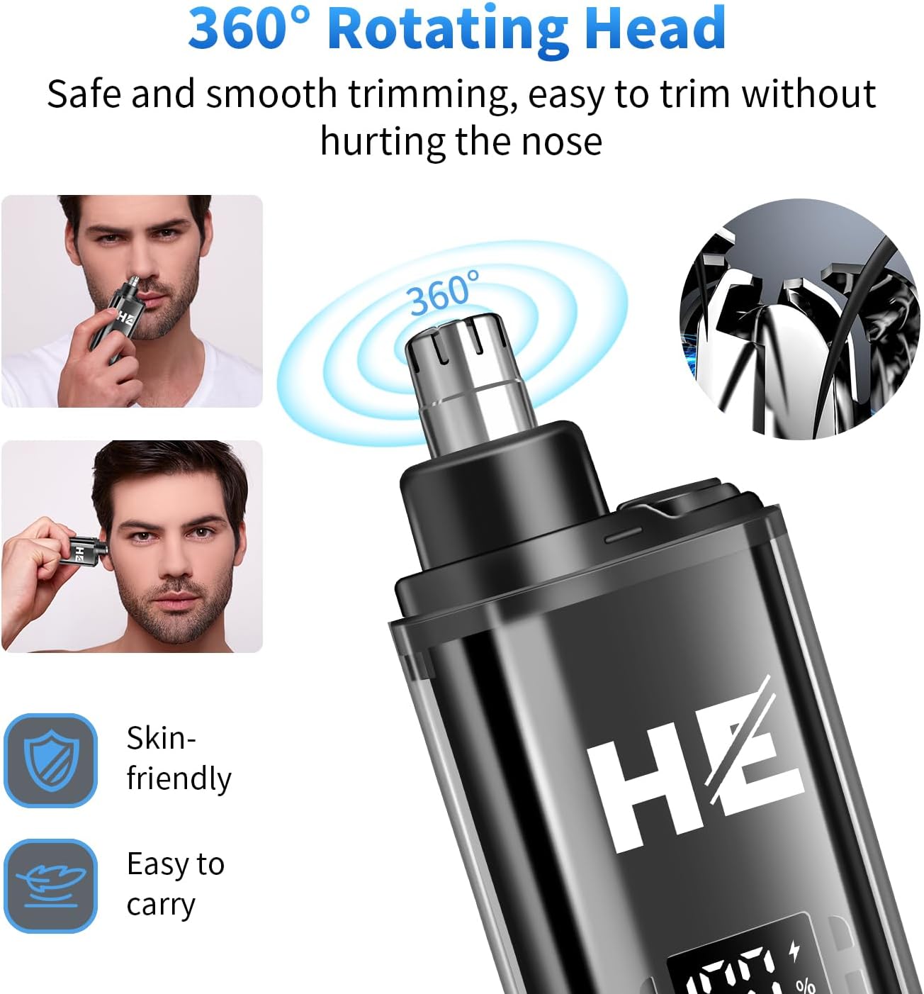 HIENA PRO Cortapelo Profesional para Hombres, Cortapelo Inalámbrico...