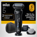 Braun Series 5 - Afeitadora eléctrica para hombres, maquinilla de a...